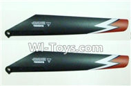 Subotech S902 Spare parts-08 Upper main blades(2pcs-Red&Black) Spare Parts Replacement Accessories For Subotech S902 RC Helicopter,Huge RC Helicopter 